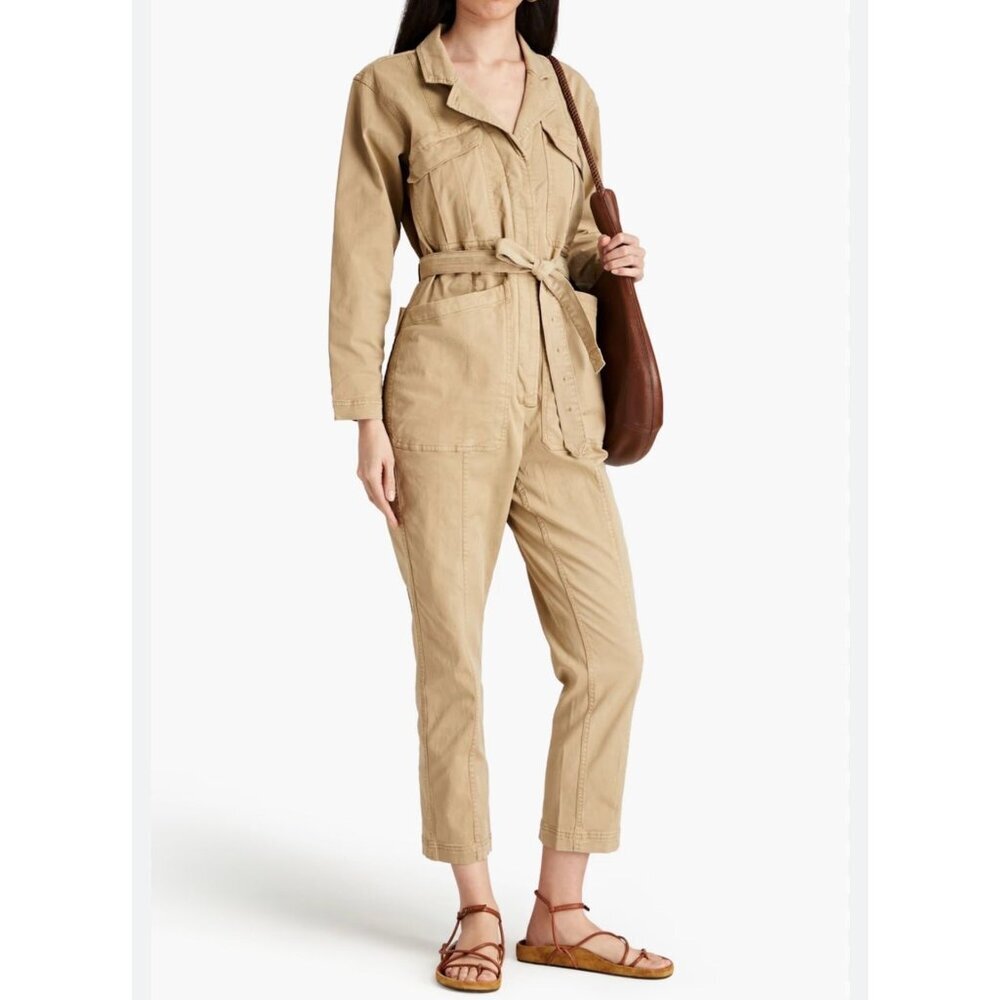 Alex Mill Beige Expedition Utility Jumpsuit Women’s Size S O48